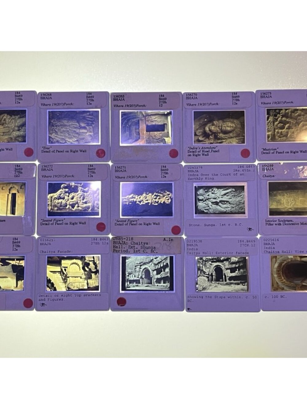 15 Vintage Bhaja Vihara Ancient India UCI Visual Resources Coll 35mm Slides (I)